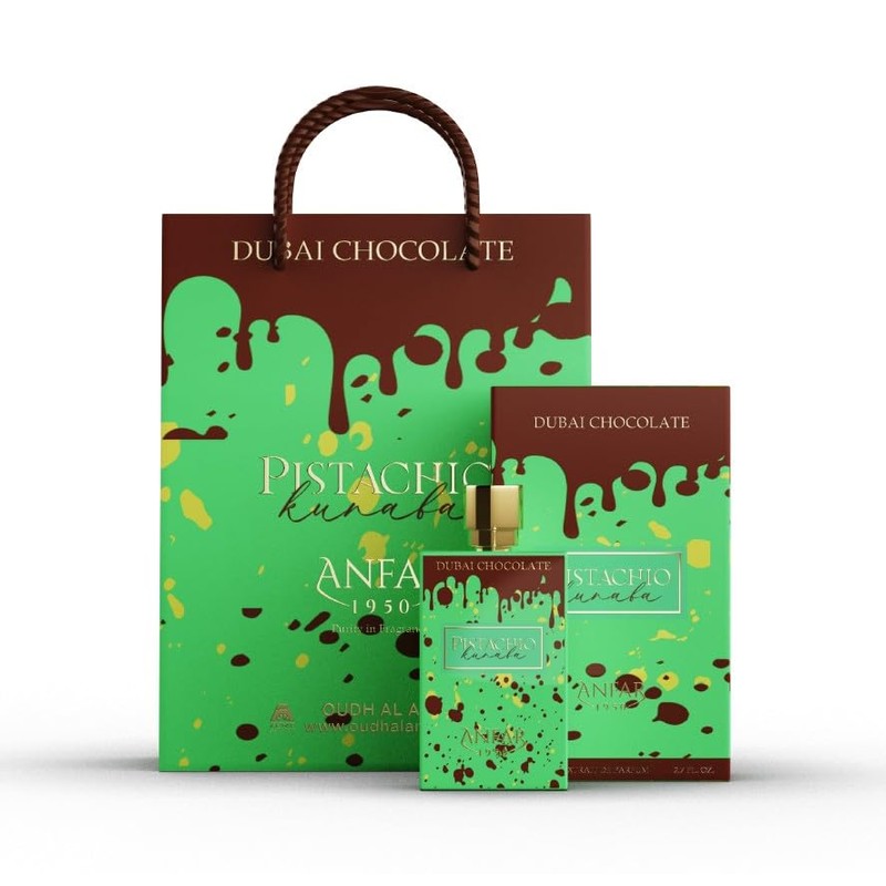 AROMA CONCEPTS Dubai Chocolate Perfume Pistachio Kunafa Fragrance Edp 2.7