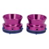 1 Pair NAB Hub Adapters Polished Aluminum Alloy Universal Loading