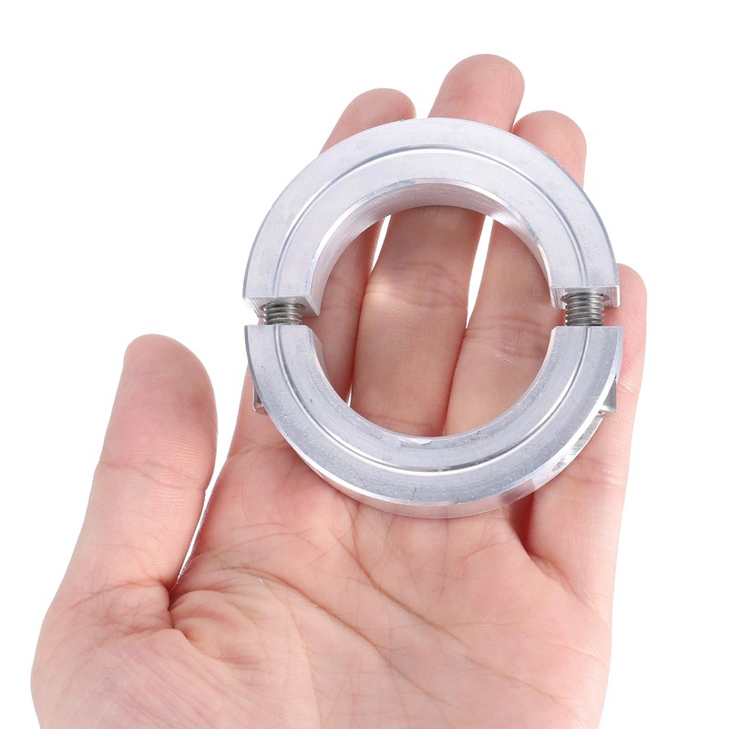 sourcing map Double Split Clamp-On Shaft Collar for 1-1/2" Shaft,