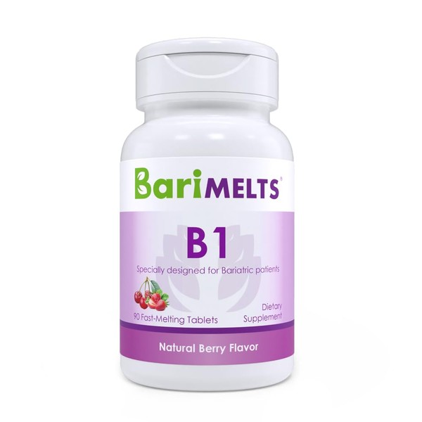 BariMelts B1, Dissolvable Bariatric Vitamins, Sugar-Free, Natural Berry Flavor, 90 Fast Melting Tablets