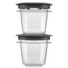 Rubbermaid Premier Easy Find Lids Food Storage Containers, 0.5 Cup,