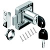 youtu 4 Pack Furniture Lock Cylinder, Zinc Alloy Cam Lock