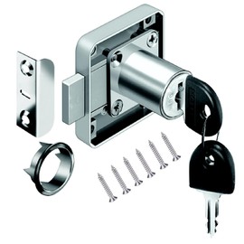 youtu 4 Pack Furniture Lock Cylinder, Zinc Alloy Cam Lock For Door Cabinet Mailbox Cupboard & Drawer Locks