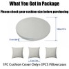 Outdoor Daybed Cushion Cover 66’’ with 3 Pillow Cases (Gray)