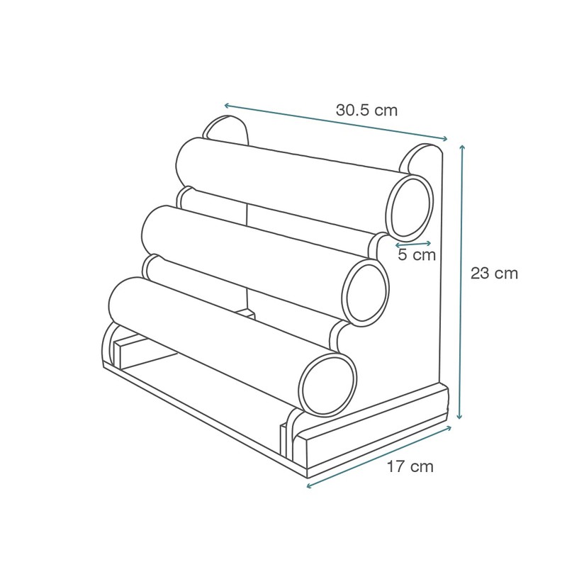 Exhibidor Porta pulseras/porta reloj de 3 niveles | 1 pza.