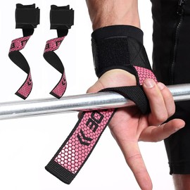 RUGNADOO Straps para Gym, MuñEqueras Gym, Agarres para Gym Ajustable, Anti-Deslizantes, Maximiza Tu Agarre en Barras y Mancuernas, para Levantamiento de Pesas, Culturismo, Entrenamiento de Fuerza
