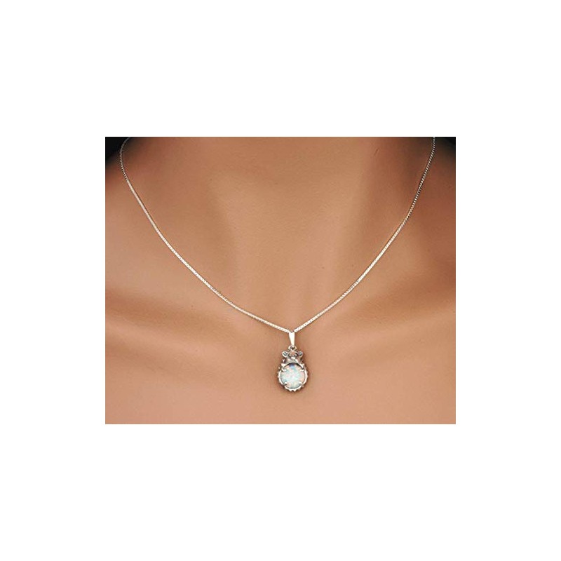 Solid Sterling Silver OPAL HEDGEHOG Pendant & Optional Necklace (Handmade