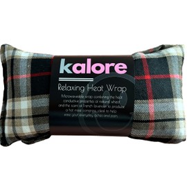 Wheat Bags Microwavable Neck and Shoulder Wrap - Scented Lavender Heat Bags Microwavable for Body Relaxation - Tartan Cotton Fabric & UK Wheat Heat Bags Microwavable Compress by Kalore - Purple