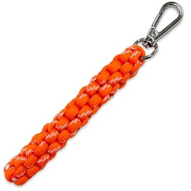 macaroni edge Paracord Braided Colorful Strap, Charm, Carabiner Strap, Bag Charm, Strap, Keys, Lost Prevention, Korean Miscellaneous Goods, orange