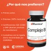 Complejo B completo, Prebioticos, Fibra, 90 cápsulas, Vitaminas B1, B2,