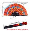 Amajiji Rave Fans Large Folding Hand Fan Popping Fan for