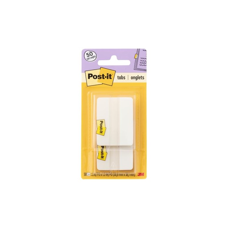 Post-it - Pastillas con dispensador para llevar, Blanco, 50 Tabs