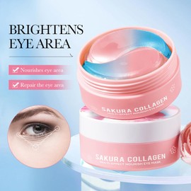 Parches Para El Contorno De Ojos - 60 Unidades. Mascarillas Antiedad Con Colágeno Y Ácido Hialurónico. Mascarilla Hidratante Para Eliminar Ojeras E Hinchazón.