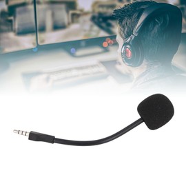 Replacement Headphones Microphone for Arctis 1, High Sensitivity Noise Cancelling Mic with 3.5mm Silver Plated Jack Detachable Game Boom Microphone