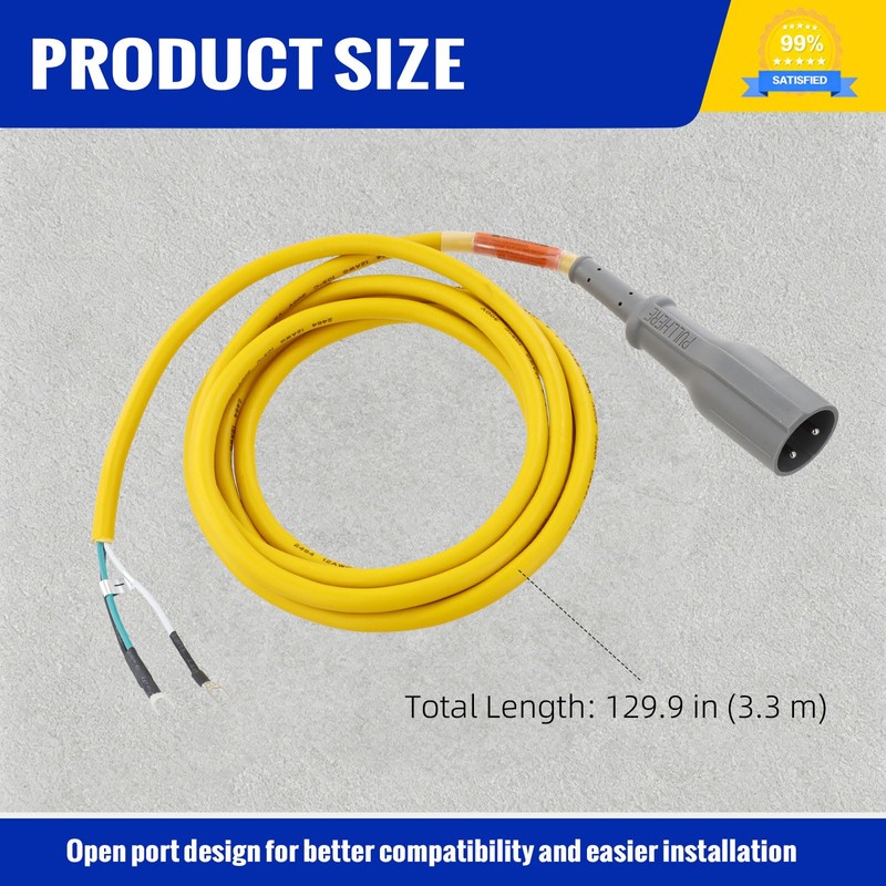 Roykaw 48 Volt Golf Cart Plug Cord Power Adapter Compatible