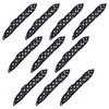 10 Piezas Rizador de Pelo de Esponja, Negro, sin Calor