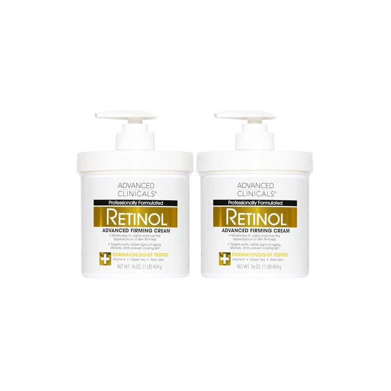 ADVANCED CLINICALS 2 PACK SET - CREMA CORPORAL RETINOL REAFIRMANTE