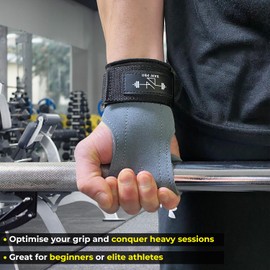 Lifting Multi-Grip Straps/hooks Premium Neoprene for Enhanced Weightlifting - Durable Wrist Support for Powerlifting, Deadlifts, and Strength Training - Adjustable Comfort Fit