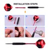 22g Steel Tip Darts Set,12 Pcs Professional Darts Set with