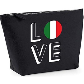 Hippowarehouse Love Italy printed make up cosmetic wash bag 18x19x9cm