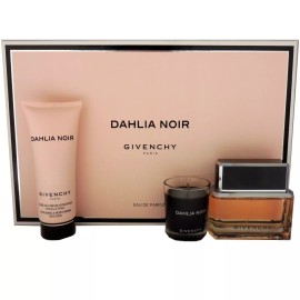 GIVENCHY DAHLIA NOIR 3 PIECE GIFT SET EAU DE PARFUM SPRAY 50ML NIB-P146006