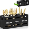 Vbvbip Eco-Friendly Cutlery Organizer | Kitchen Drawer Divider for Flatware