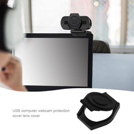 OTOTEC 5x USB Webcam Privacy Shutter Protects Lens Cap Hood Cover Protect Privacy and Security for PC Computer Laptop Black