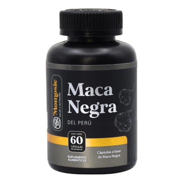 Maca Negra Peruana Organica 1000 Mg Vitalidad y Rendimiento Masculino