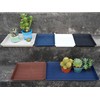 VUWEZ 2 Pack Plant Saucer Tray Rectangular, Plant Growing Nursery