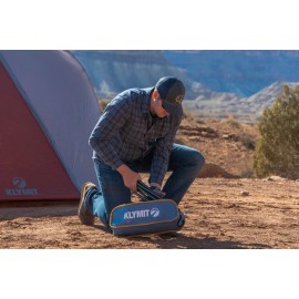 Klymit Ridgeline Camping Chair for Adults, Folding Chair for Outside, Blue