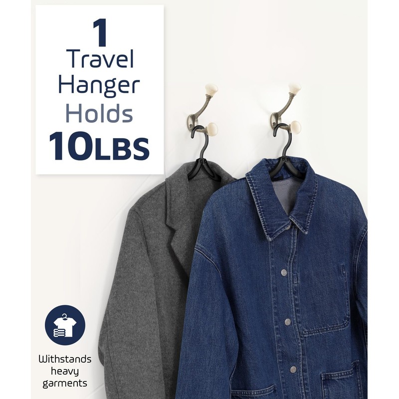 10 Pcs Travel Hangers, Cruise Ship Essentials Travel Essentials, Portable