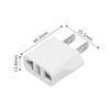 6 Pack of ALINNA US Plug Adapter, EU AU CN