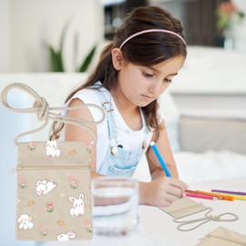 Pack of 12 Fabric Bags for Painting for Children, Fabric Bags for Painting, 18 x 12 cm, Small Fabric Shoulder Bags for Children, Neck Bag for Party, School, Gift