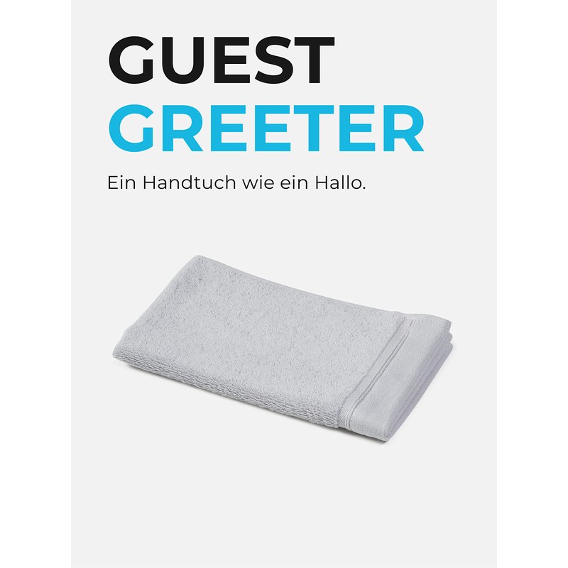 Sowel® Guest Towels 30 x 50 cm, 100% Organic Cotton,
