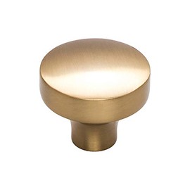 Top_Knobs Kinney Knob Color Honey Bronze Hardware 1 1/2” Width Lynwood Coll Contemporary Modern Minimal Kitchen Drawer Cabinet Pull Dresser Bathroom Metal Handle Interior Home