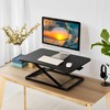 Standing Desk Converter, Pneumatic Height Adjustable Sit Stand Up Desk