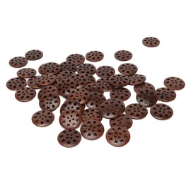 Botones Surtidos, 50 Piezas Botones de Madera Botones Hechos a Mano Botones de Madera Vintage Hermosos Botones Decorativos de 4 Agujeros para Manualidades DIY Ropa de Costura