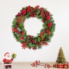 TrailMlix 24 Pack Christmas Tree Decorations Artificial Red Berry Stems