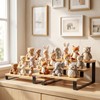 Marsui 4 Pcs Cabinet Organizer Display Risers, 3-Tier Cupcake Stand