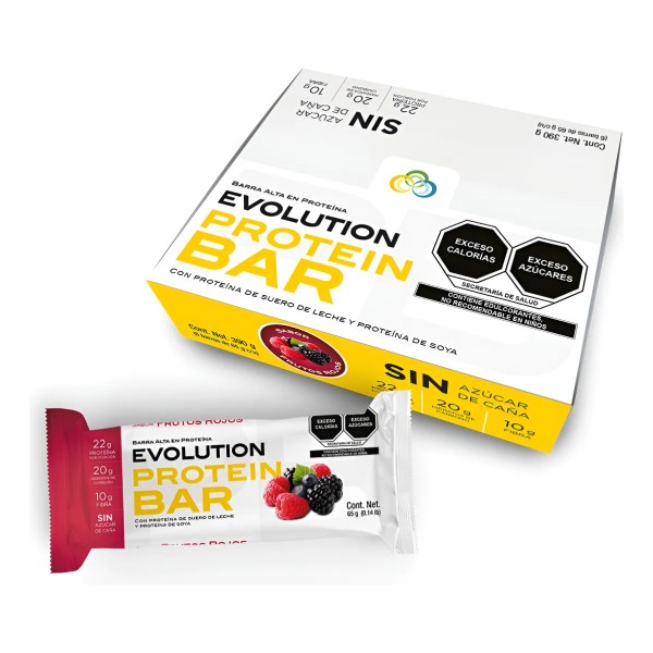 Evolution Barra De Proteina Protein Bar 65 G, 6 Pz