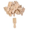 20Pcs Wooden Spoons Wooden Kitchen Scoops Small Unpainted Wood Spoon