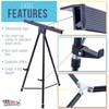 U.S. Art Supply 70" High Boardroom XL Black Aluminum Flip