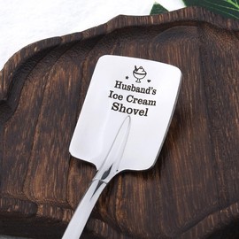 Funny Valentines Gifts for Husband Hubby Anniversary Birthday Gifts for Hubby Husband Ice Cream Shovel Spoon Gift for Husband I Love You Gift for Hubby Husband Valentines Day Gifts Spoon