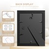 11x14 Solid Wood Picture Frame, Tempered Glass with Mat for