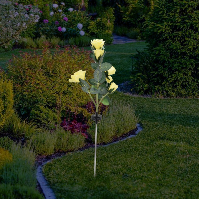 Solar Flowers Solar Cell Panel Intelligent Light Control Waterproof Function