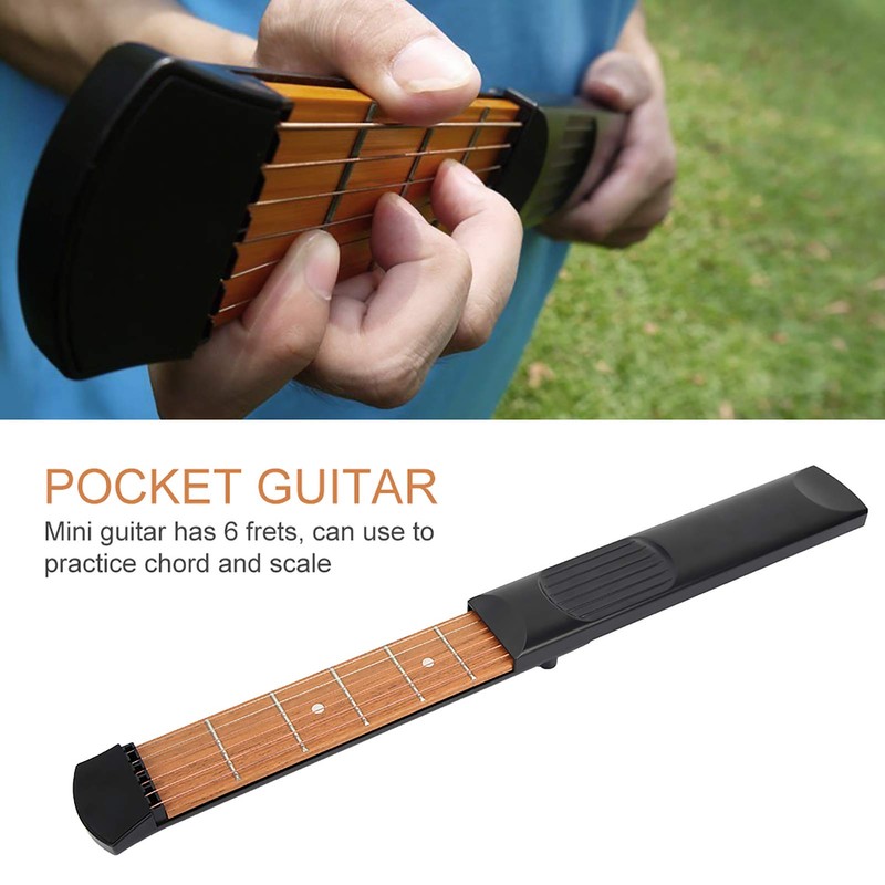Chord Trainer, Portable Mini Guitar Practice Tool with 6 Frets,