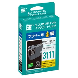 ECI-BR3111B ECI-BR3111B Remanufactured Ink Compatible with Brother LC3111BK Remaining Level Indicator