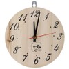 8in Sauna Clock Decorative Timer Clock for Sauna Accessory Sauna