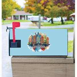 Amsterdam Netherlands Design C Souvenir Magnetic Mailbox Cover