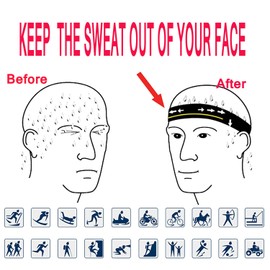 TOPLOR Sweat Wicking Beanie Cap Hat Skull Cap Pirate Hat Bandana Head Wrap for Men and Women Dark Purple